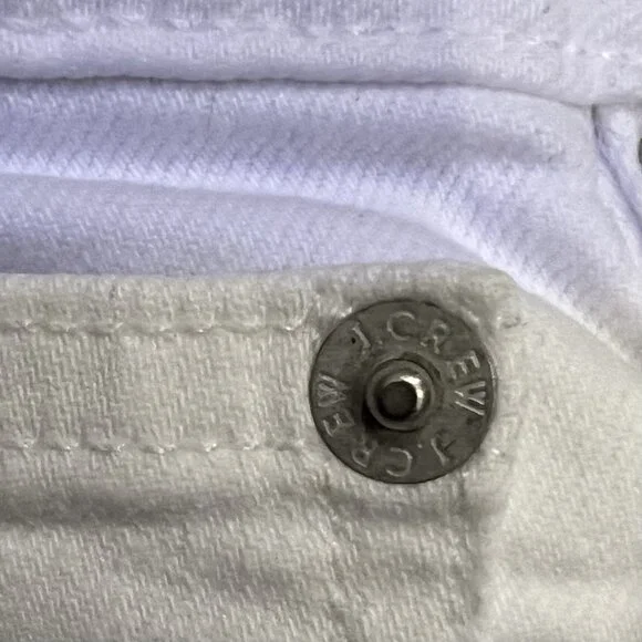 J. Crew Women’s Skinny Flare Jeans Size 29 White Stretch Zipper Pockets Denim - Picture 13 of 15